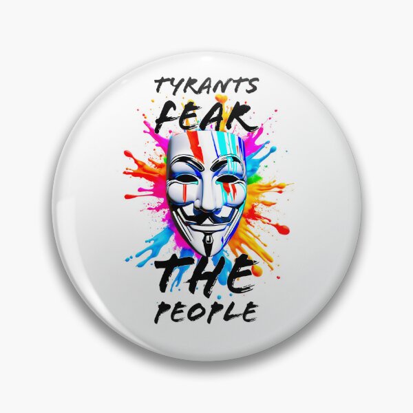 Item preview, Protest slogans. Anonymous. Tyrants fear the people. designed and sold by Drone-tees.