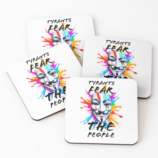 Item preview, Protest slogans. Anonymous. Tyrants fear the people. designed and sold by Drone-tees.