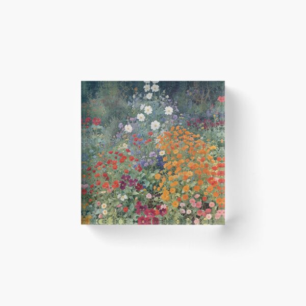 Item preview,   A Beautiful Flower Garden painting inspired by Gustav Klimt designed and sold by Vintage Designs +.