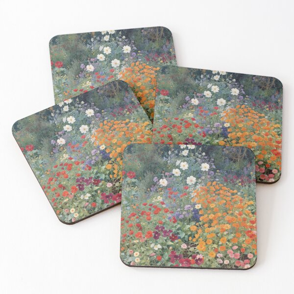 Item preview,   A Beautiful Flower Garden painting inspired by Gustav Klimt designed and sold by Vintage Designs +.