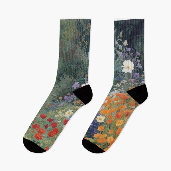 Item preview,   A Beautiful Flower Garden painting inspired by Gustav Klimt designed and sold by Vintage Designs +.
