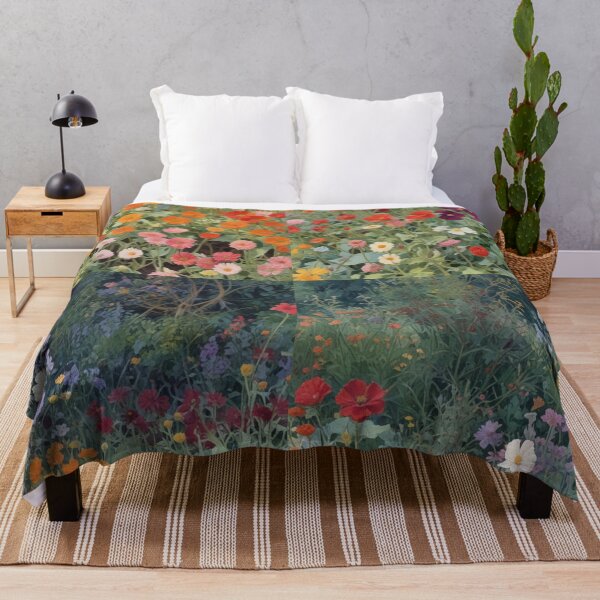 Item preview,   A Beautiful Flower Garden painting inspired by Gustav Klimt designed and sold by Vintage Designs +.
