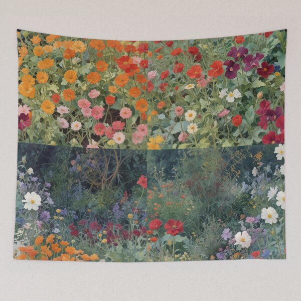 Item preview,   A Beautiful Flower Garden painting inspired by Gustav Klimt designed and sold by Vintage Designs +.