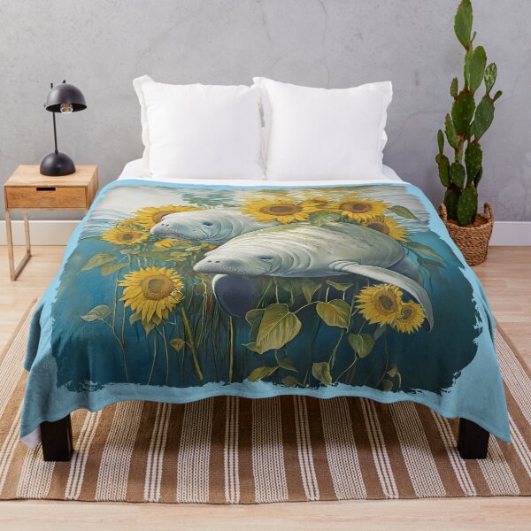 Item preview, manatee Sunflower T shirt designed and sold by candiscamera.
