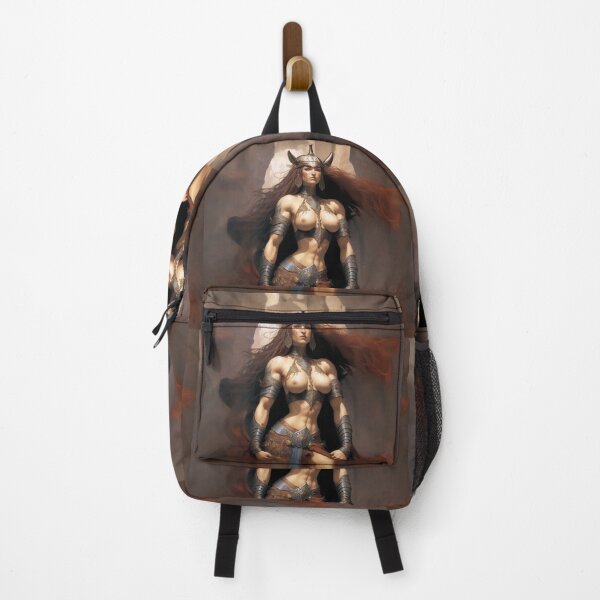 Item preview, Fantasy art strong Barbarian Woman warrior designed and sold by Vintage Designs +.