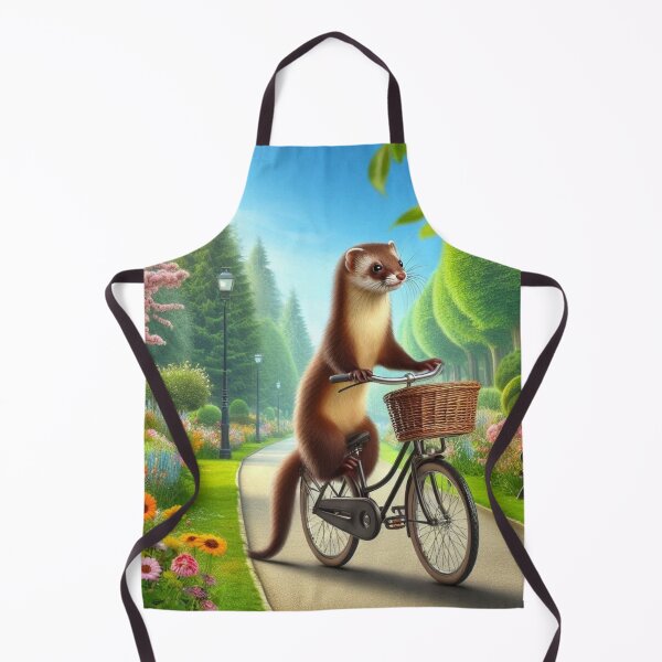 Item preview, Cute ferret riding an old bike designed and sold by Dogandesighn.