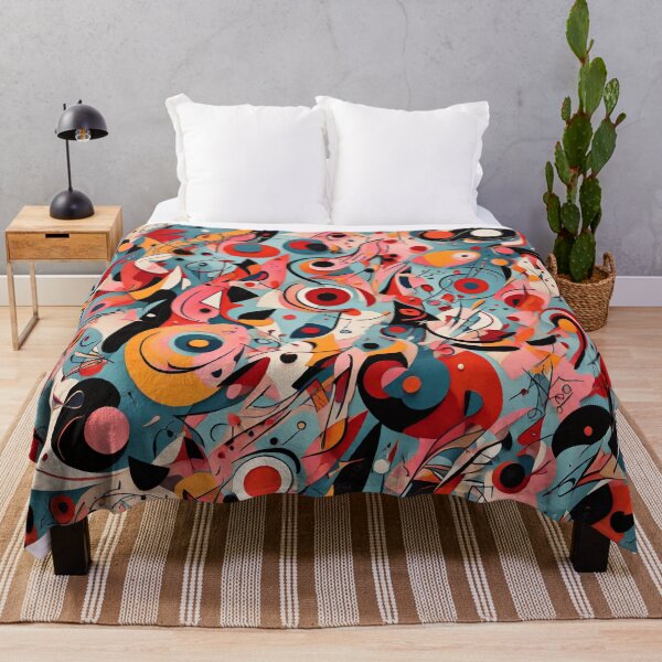 Item preview, Kandinsky inspired beautiful abstract pattern art designed and sold by Vintage Designs +.