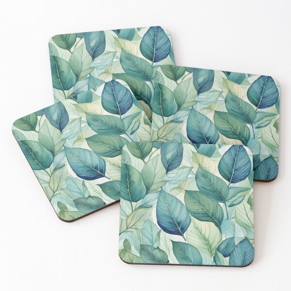 Item preview, Leaves in hand painted watercolor style designed and sold by Designbes.