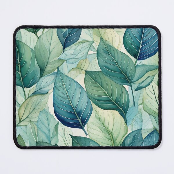 Item preview, Leaves in hand painted watercolor style designed and sold by Designbes.
