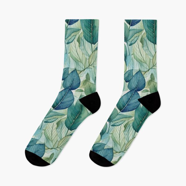 Item preview, Leaves in hand painted watercolor style designed and sold by Designbes.