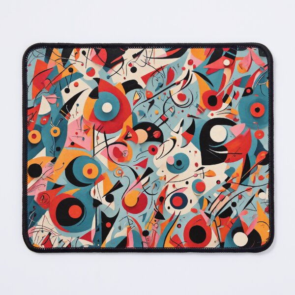 Item preview, Kandinsky inspired beautiful abstract pattern art designed and sold by Vintage Designs +.