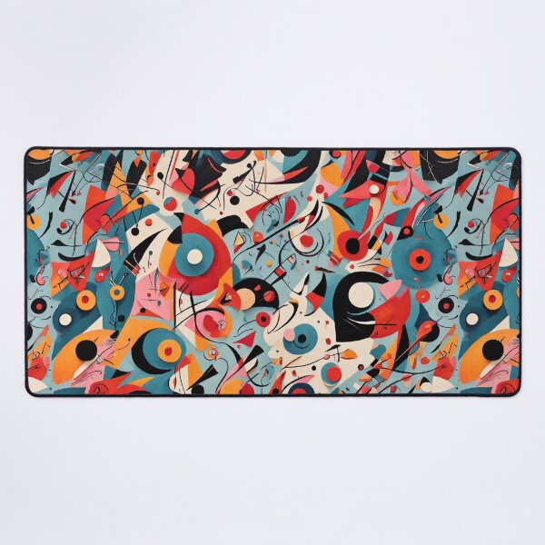 Item preview, Kandinsky inspired beautiful abstract pattern art designed and sold by Vintage Designs +.