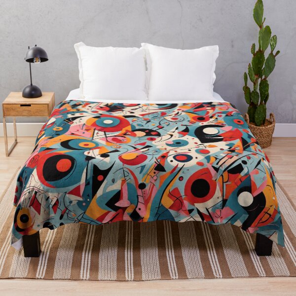 Item preview, Kandinsky inspired beautiful abstract pattern art designed and sold by Vintage Designs +.