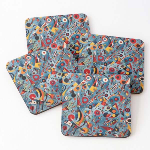 Item preview,  Kandinsky inspired beautiful abstract pattern art designed and sold by Vintage Designs +.