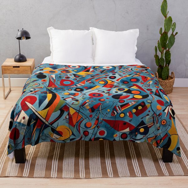 Item preview, Kandinsky inspired beautiful abstract pattern art designed and sold by Vintage Designs +.
