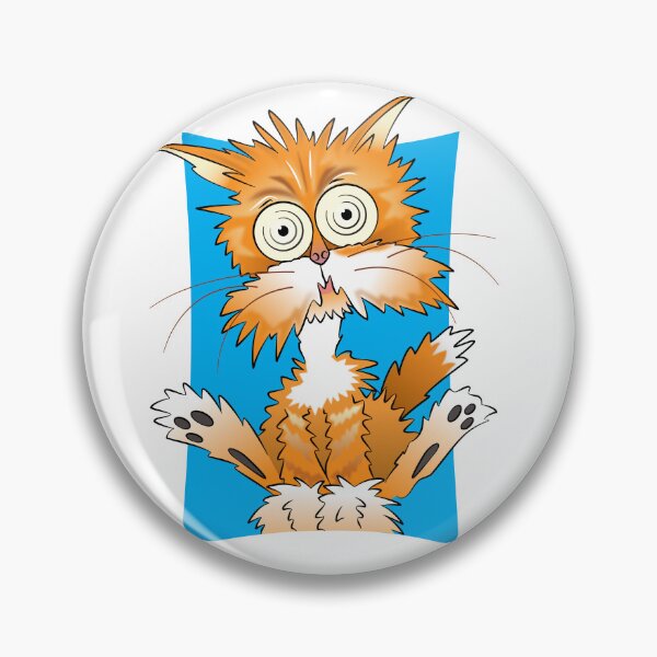 Item preview, Freaked out ginger cat designed and sold by Mark_Harvey_Creative.