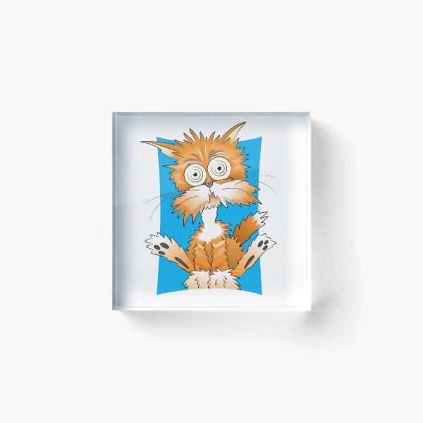 Item preview, Freaked out ginger cat designed and sold by Mark_Harvey_Creative.