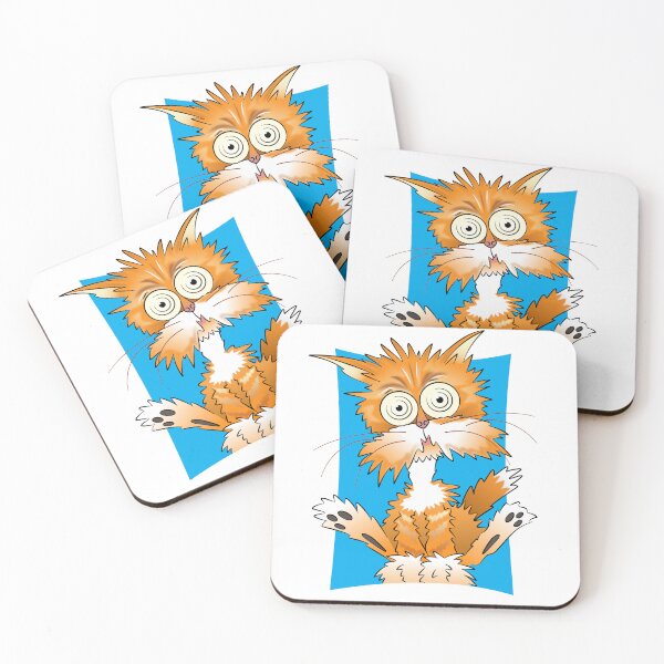 Item preview, Freaked out ginger cat designed and sold by Mark_Harvey_Creative.