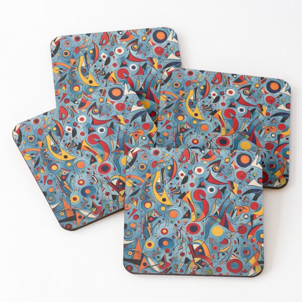 Item preview,  Kandinsky inspired beautiful abstract pattern art designed and sold by Vintage Designs +.