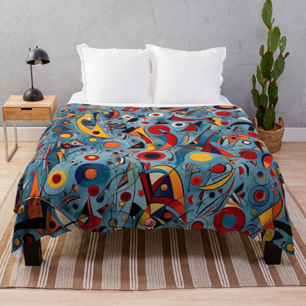 Item preview, Kandinsky inspired beautiful abstract pattern art designed and sold by Vintage Designs +.