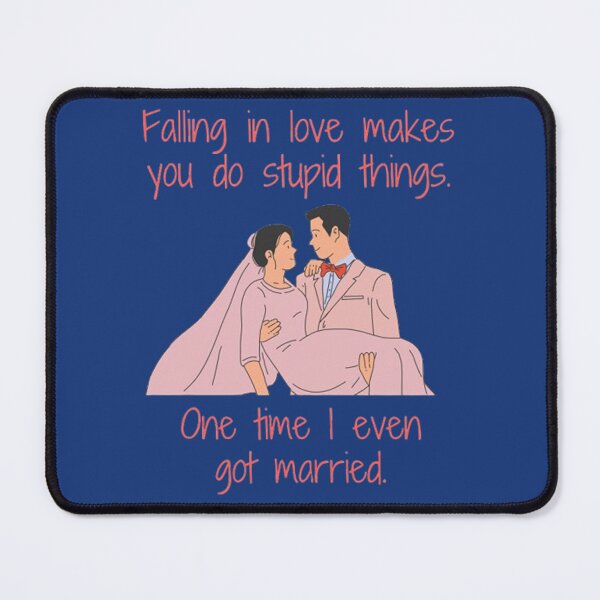 Item preview, Falling In Love Makes You Do Stupid Things - Couple Wedding Illustration designed and sold by Vicky021.