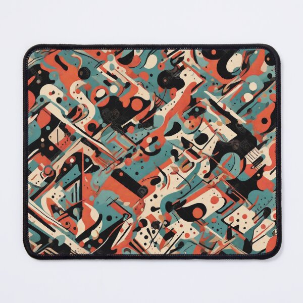 Item preview, Kandinsky inspired beautiful abstract pattern art designed and sold by Vintage Designs +.