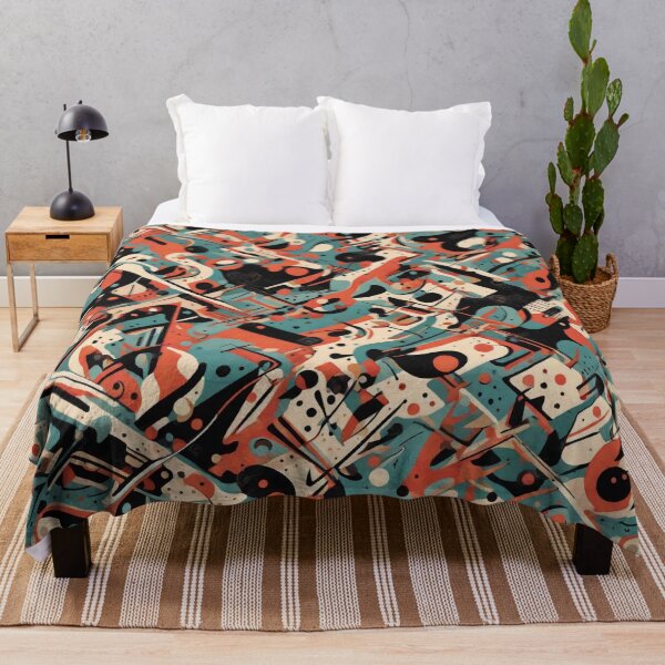 Item preview, Kandinsky inspired beautiful abstract pattern art designed and sold by Vintage Designs +.