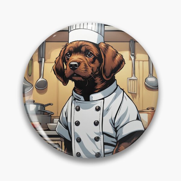 Item preview, Puppy as a Chef, in a kitchen preparing meals designed and sold by Colin Bentham.