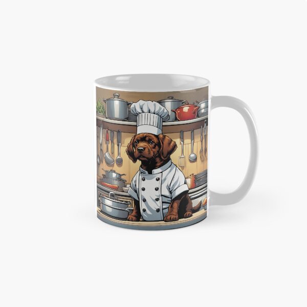 Item preview, Puppy as a Chef, in a kitchen preparing meals designed and sold by Colin Bentham.