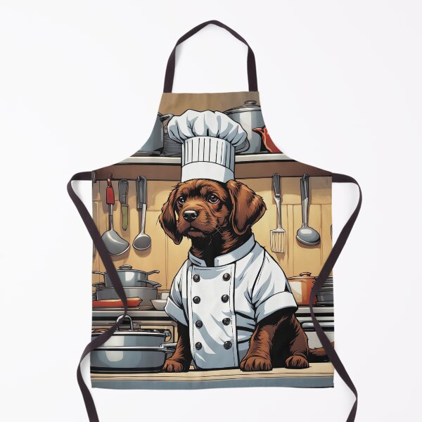 Item preview, Puppy as a Chef, in a kitchen preparing meals designed and sold by Colin Bentham.