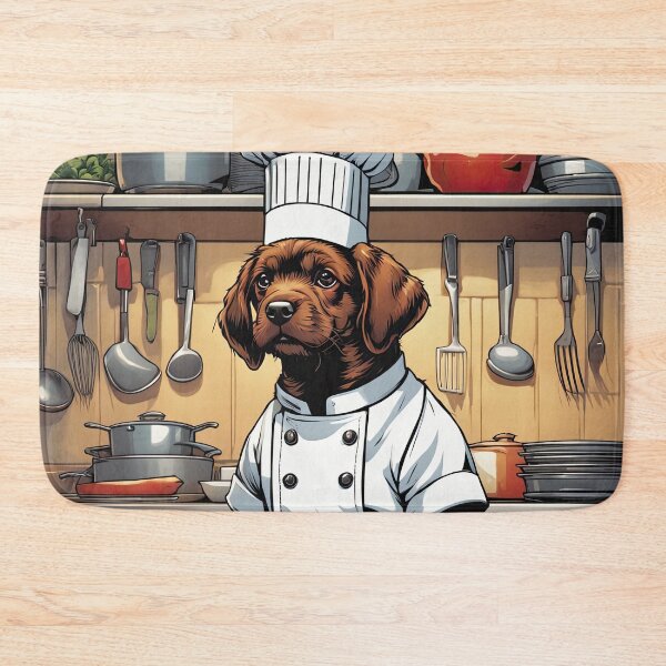 Item preview, Puppy as a Chef, in a kitchen preparing meals designed and sold by Colin Bentham.