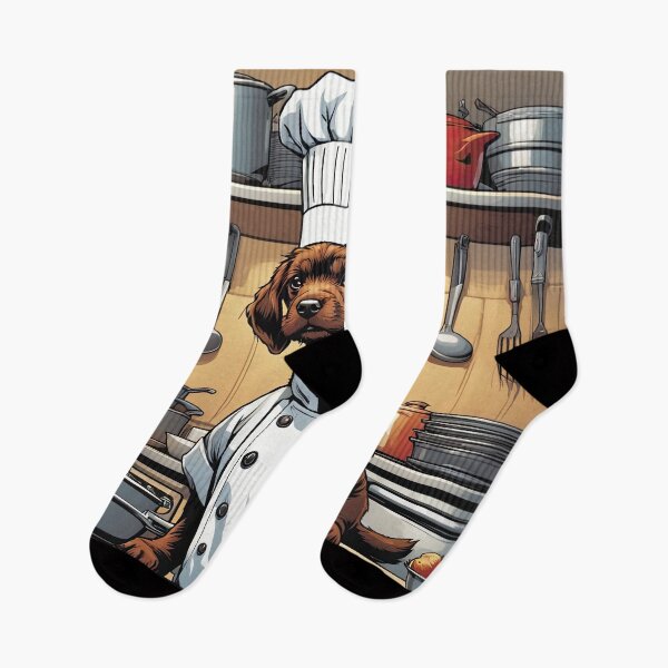 Item preview, Puppy as a Chef, in a kitchen preparing meals designed and sold by Colin Bentham.