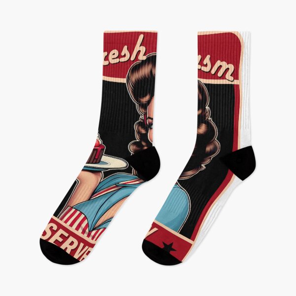 Item preview, Fresh Sarcasm Served Daily, Retro Pin-Up Funny Vintage Design designed and sold by unboxdesign.