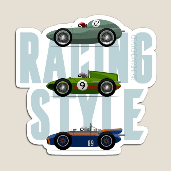 Artikelvorschau, Formel 1 klassische Grundfarben entworfen und verkauft von CrayonCars WEAR.