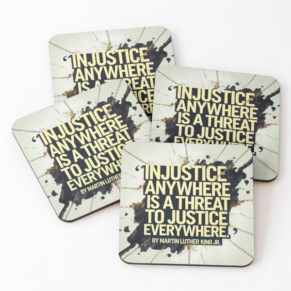 Item preview, "Injustice Anywhere is a Threat to Justice Everywhere – Legal & Human Rights Quote Print" designed and sold by TrendSh0p.