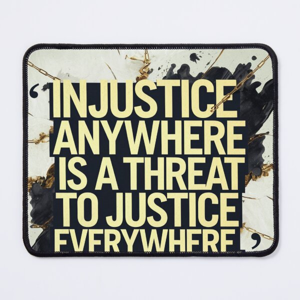 Item preview, "Injustice Anywhere is a Threat to Justice Everywhere – Legal & Human Rights Quote Print" designed and sold by TrendSh0p.