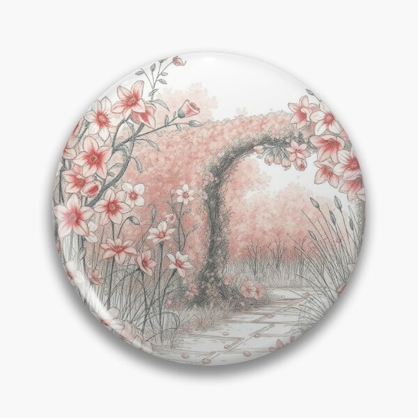 Item preview,  A Beautiful Flower Garden painting inspired by Gustav Klimt designed and sold by Vintage Designs +.