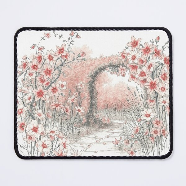 Item preview, A Beautiful Flower Garden painting inspired by Gustav Klimt designed and sold by Vintage Designs +.