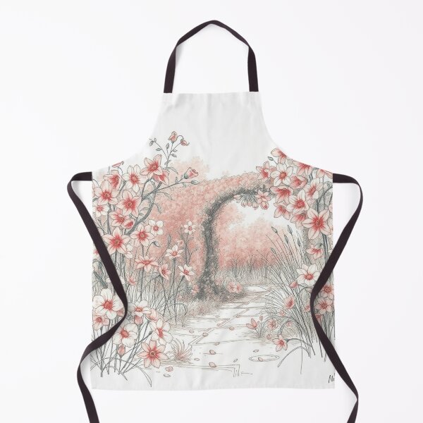 Item preview, A Beautiful Flower Garden painting inspired by Gustav Klimt designed and sold by Vintage Designs +.