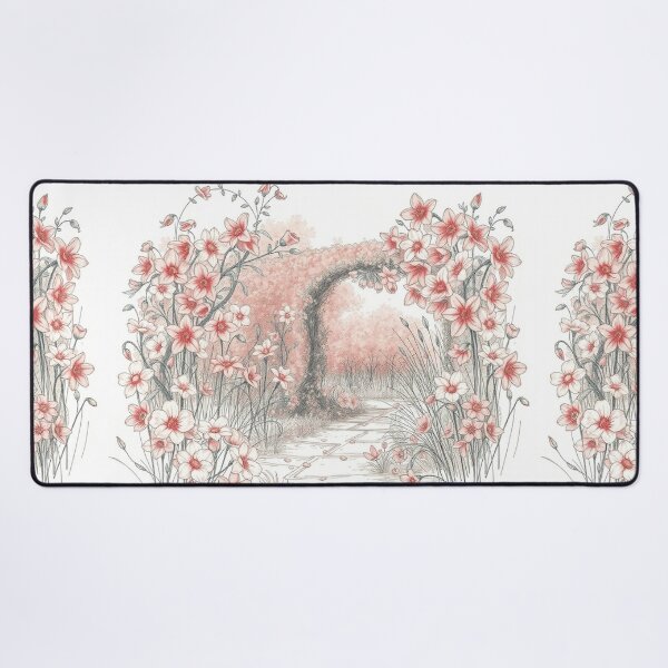 Item preview, A Beautiful Flower Garden painting inspired by Gustav Klimt designed and sold by Vintage Designs +.