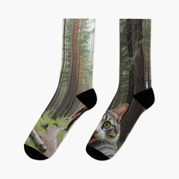 Item preview, Cat Selfie With BigFoot Funny Cat Colors  designed and sold by TheFunnyGuyShop.