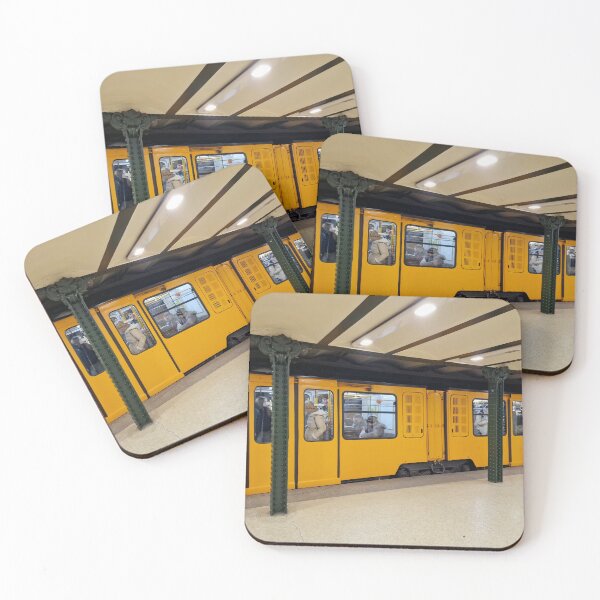 Item preview, Yellow Train at a Metro Station, Budapest designed and sold by Gaboro.