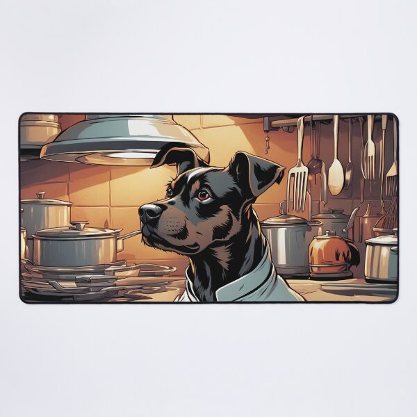 Item preview, Puppy as a Chef, in a kitchen preparing meals designed and sold by Colin Bentham.