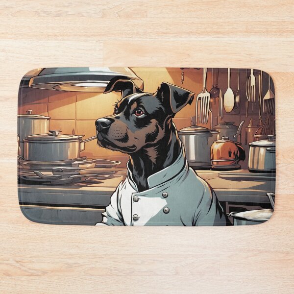 Item preview, Puppy as a Chef, in a kitchen preparing meals designed and sold by Colin Bentham.