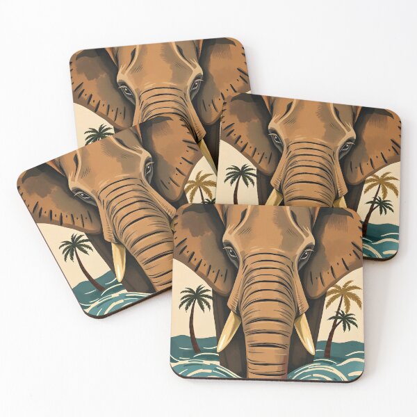 Item preview, Majestic Island Elephant – Tropical Tusked Giant designed and sold by WildlifeInc.