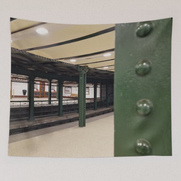 Item preview, Metro Line M1 Station in Budapest, Green Pillar designed and sold by Gaboro.