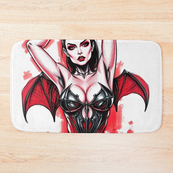 Item preview,  Sexy Vampire demon fantasy punk horror Girl illustration designed and sold by Vintage Designs +.