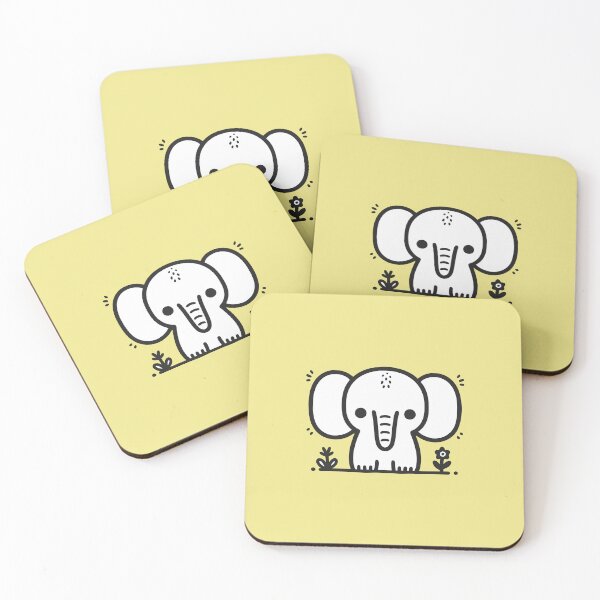 Item preview, Sweet Garden Elephant - Kawaii Safari Princess designed and sold by happyartworks.