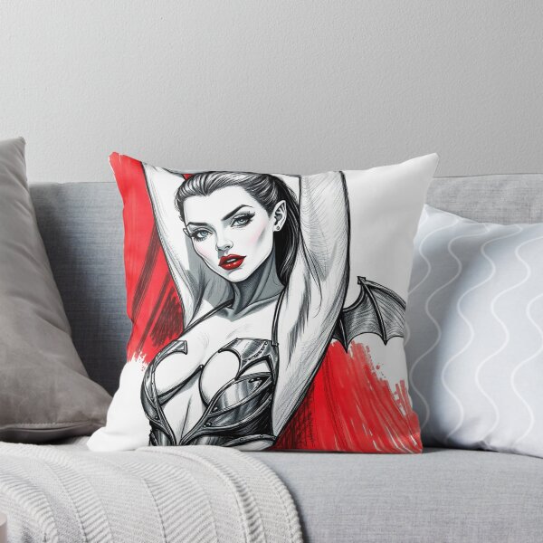 Item preview,  Sexy Vampire demon fantasy punk horror Girl illustration designed and sold by Vintage Designs +.