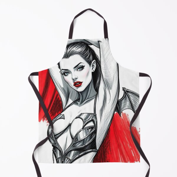 Item preview, Sexy Vampire demon fantasy punk horror Girl illustration designed and sold by Vintage Designs +.